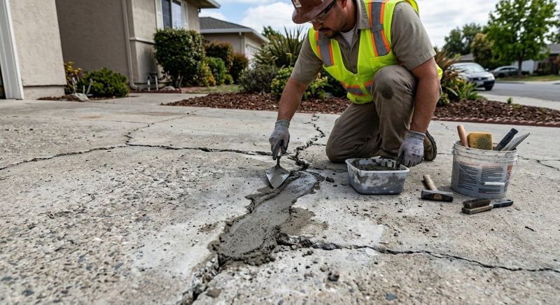 Concrete Driveway Repair Service