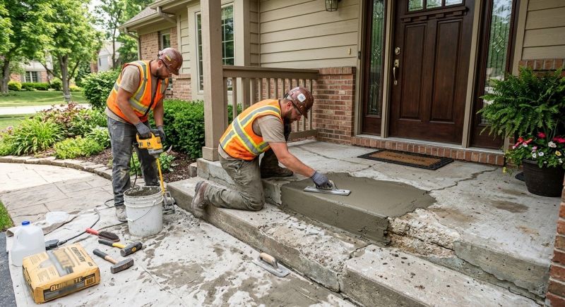 Entryway Concrete Repair in Corpus Christi, TX