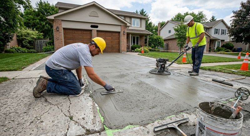 Basement Concrete Resurfacing in West Des Moines, IA