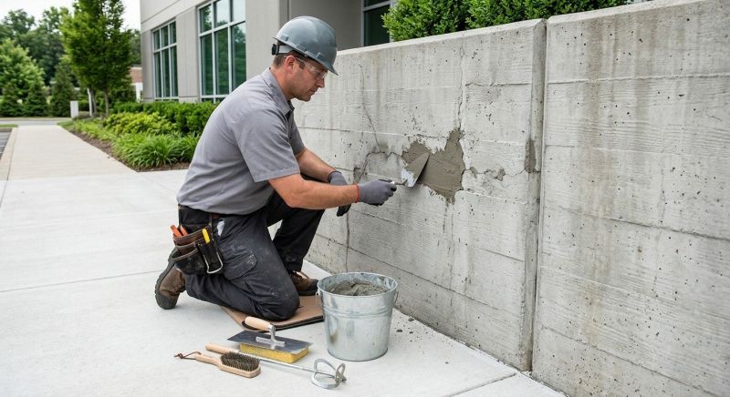 Concrete Retaining Wall Repair in Corpus Christi, TX