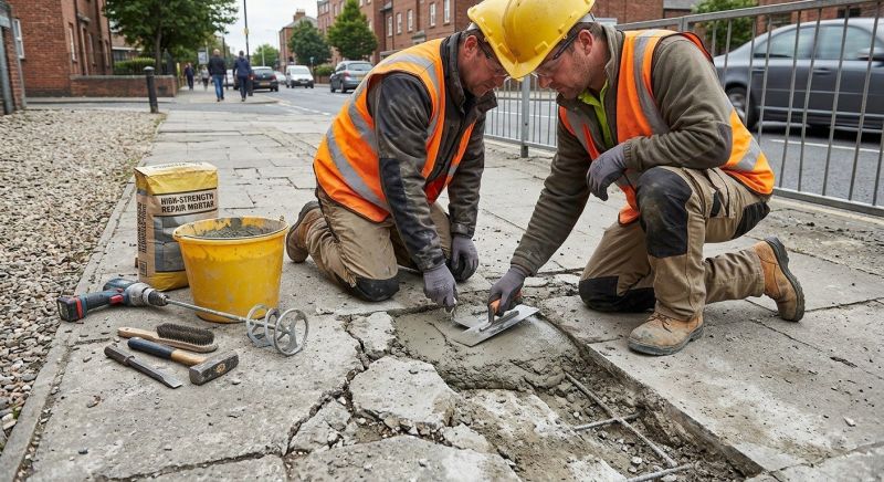 Concrete Sidewalk Repair in West Des Moines, IA