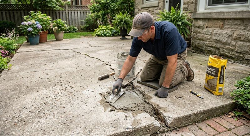 Cracked Concrete Repair in West Des Moines, IA