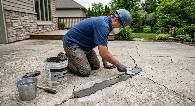 Cracked Concrete Repair in Des Moines, IA
