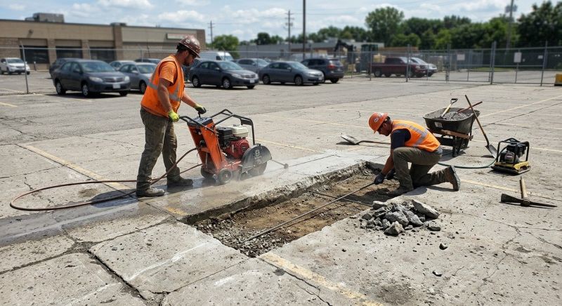 Cracked Slab Repair in West Des Moines, IA