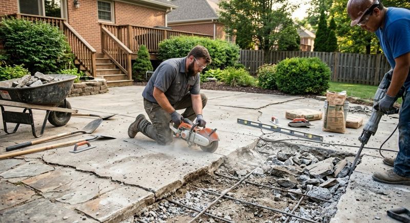 Patio Concrete Repair in Corpus Christi, TX