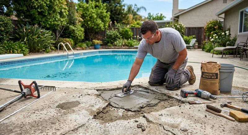 Patio Concrete Repair in Corpus Christi, TX