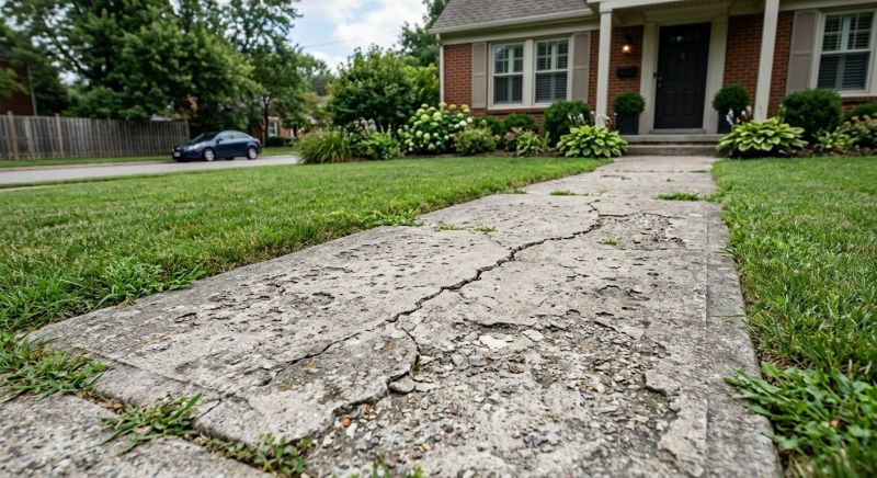 Sidewalk Concrete Repair in West Des Moines, IA