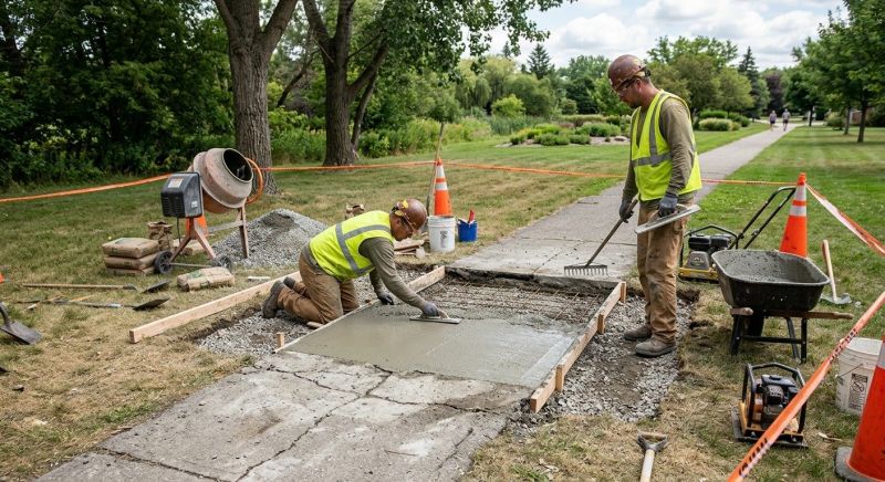 Walkway Repair in West Des Moines, IA